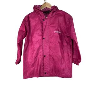 Frogg Toggs Women's S Raspberry Pink Hooded Full Zip Rain Jacket